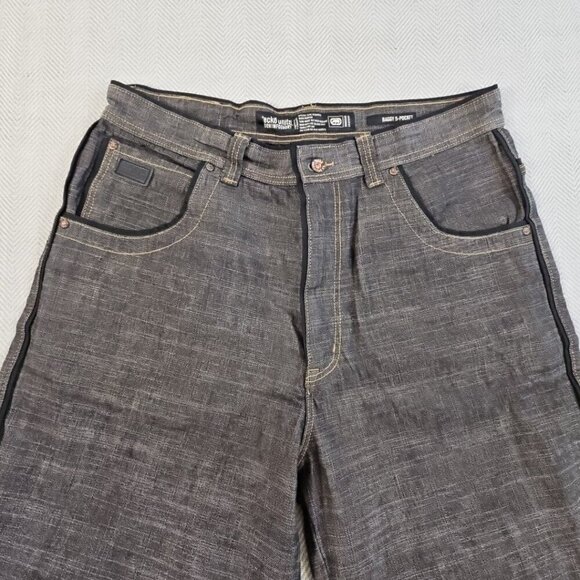 Ecko Unltd Jeans Size 38 Black Baggy Fit Y2K Contrast Grunge Skater Y2k Style AU - Picture 8 of 16